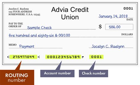 6400 West Main St. . Advia credit union routing number
